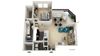 Floorplan A1D 1x1